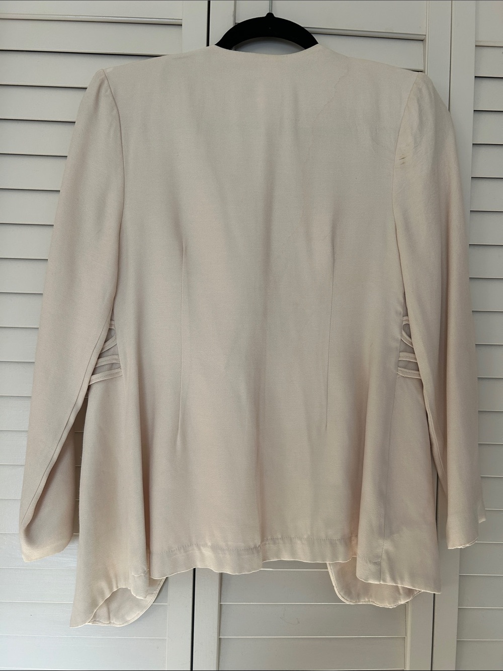 Vintage MW Elegant Light Peach Blazer with Button Detailing Size 10P - Picture 2 of 10